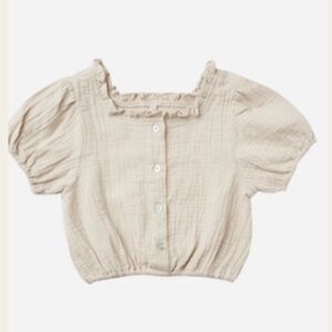 Rylee & Cru, cream button down, 2-3yr